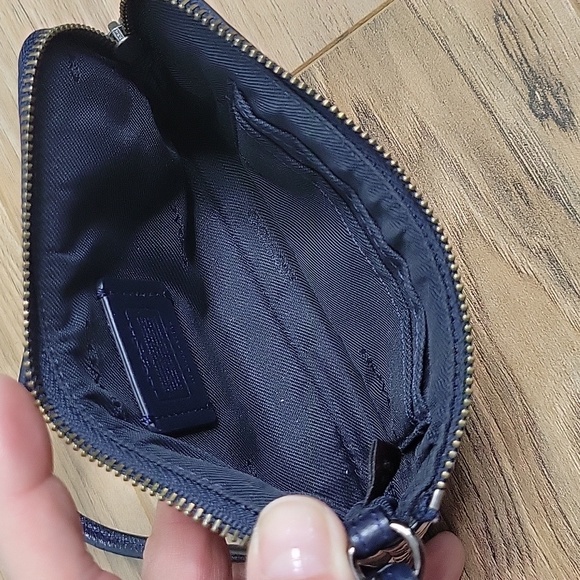 Coach Small Wristlet In Mixed Yankee Floral Print Coated Canvas - Picture 6 of 14